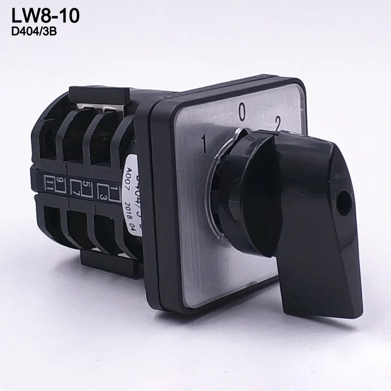 1 шт. LW8 10 D404/3B поворотный переключатель 3 положения 12 терминалов