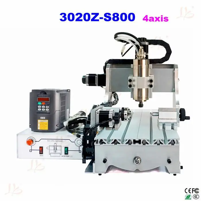 

cnc 3020Z-S800 4axis cnc router with 800W cnc spindle mini cnc milling machine for metal wood