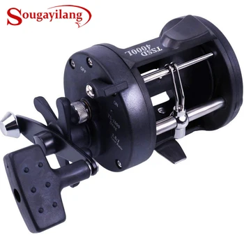 

Sougayilang Trolling Fishing Reel Right Hand Casting Drum Baitcasting Reels Coil Wheel Saltwater Fishing Tackle Max Drag 12kg