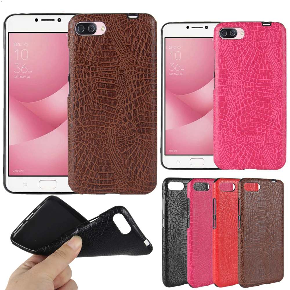

For Asus Zenfone 4 Max ZC554KL Case Crocodile pattern PU leather Case For ASUS ZC554KL fashion Phone Case Back Cover