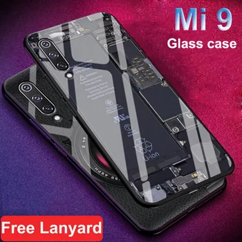 

Tempered Glass Case For Xiaomi Mi 9 Capa Cover Case Soft Silicone Frame Hard Cover For Xiaomi Mi9 Cases Coque shell