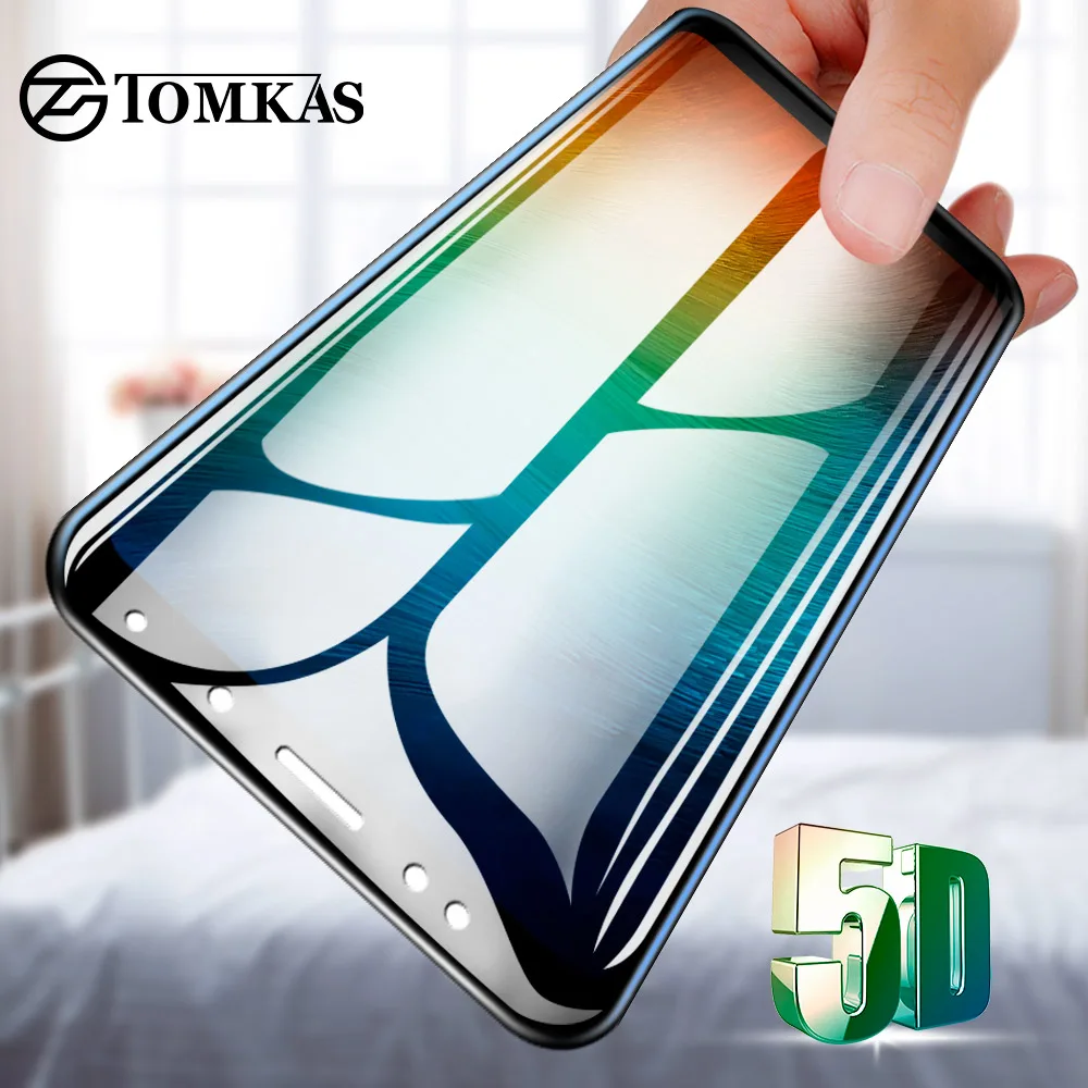 

TOMKAS 5D Glass For Xiaomi Redmi Note 5 4X Glass Redmi 5 Plus 6 Pro Screen Protector Protective Glass For Xiaomi Mi A1 6 6X 8 SE