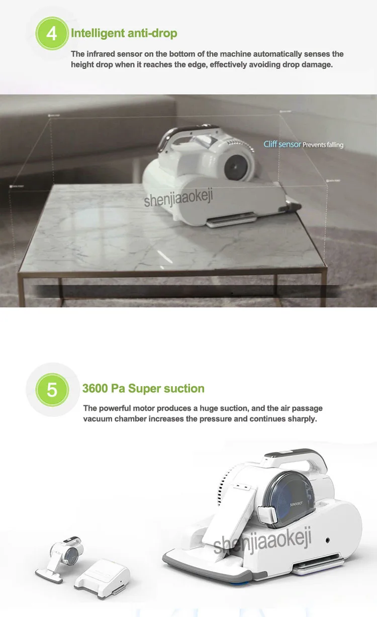 21 в новый робот пылесосы для автомобиля Интеллектуальный подметающий робот 3600 pa Smart уборка подметания всасывания тип бытовой 1 шт