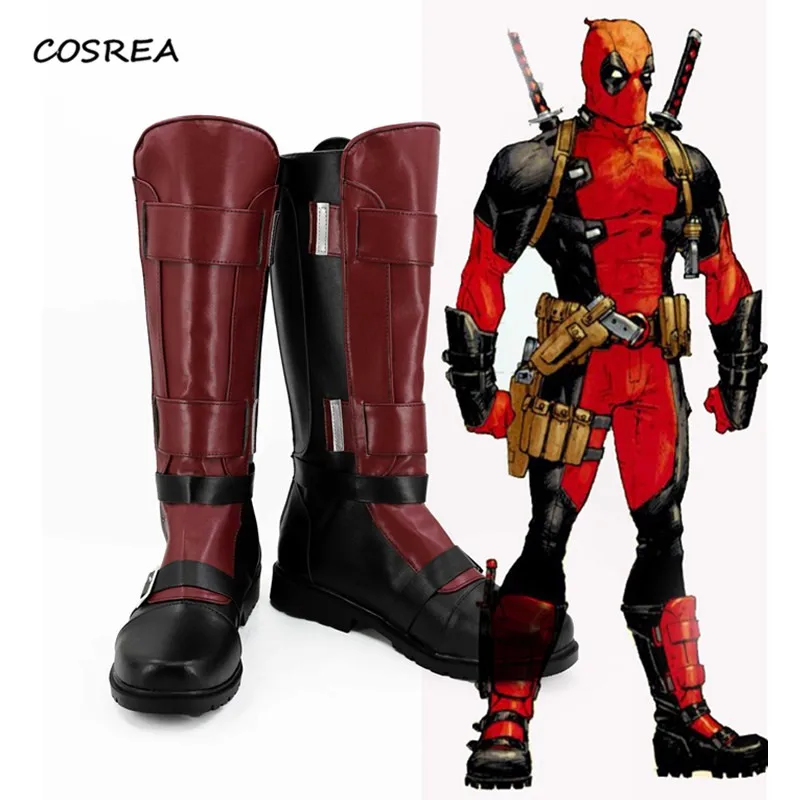 Movie Deadpool X men Superhero Wade Wilson Shoes Cosplay