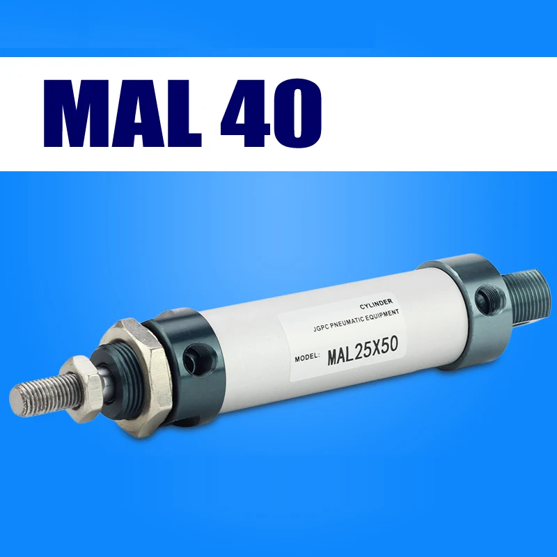 MAL 40mm Bore 250mm Stroke Dual Action Mini Air Cylinder SNS MAL40*250 1/8''BSPT 