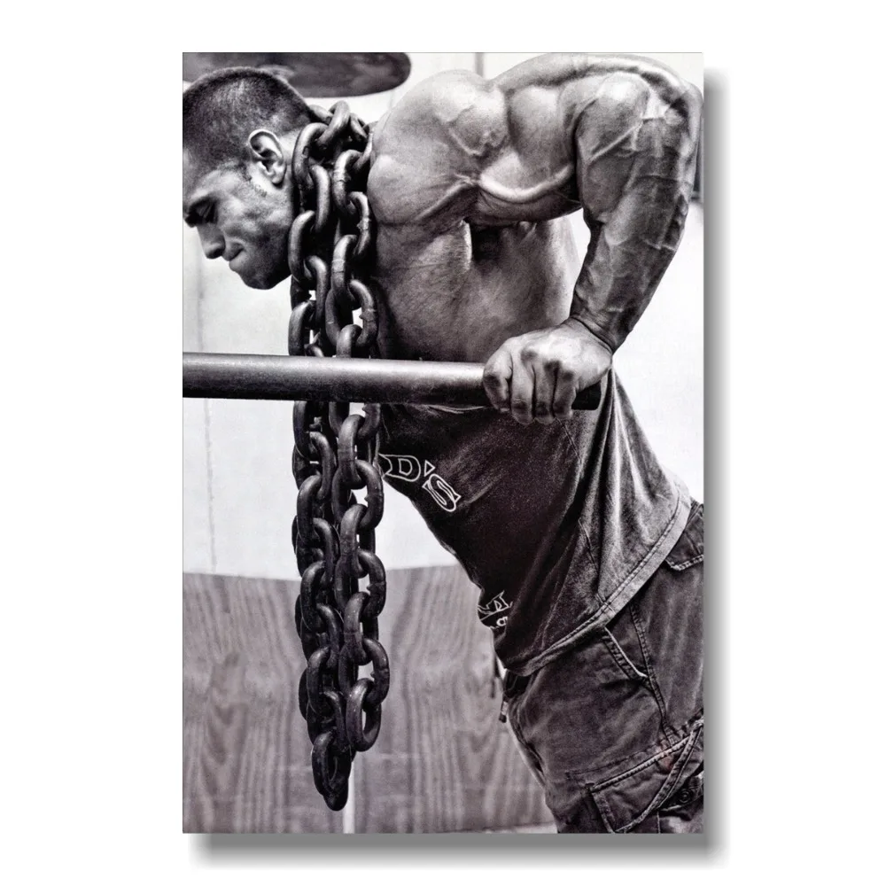 Gym Workout Muscle Fitness Motivational Large Poster Art Print
