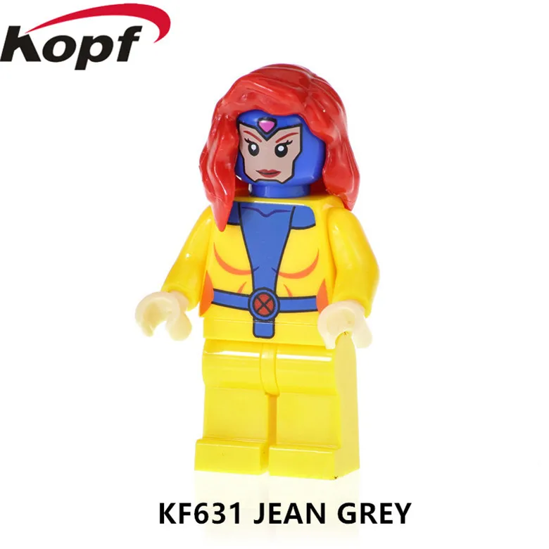 Шт. 20 шт. фигурки супер герои Образование Кирпичи Жан серый собрать X-Man модель строительные блоки для детей игрушки лучший подарок KF631