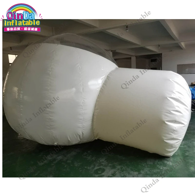  Double rooms transparent inflatable bubble tent for outdoor camping clear inflatable igloo tent for