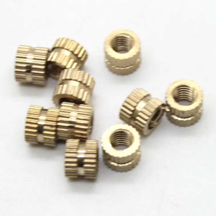 100pcs M4*4/5/6/8/10 5.1mm Injection nut copper insert knurled nut