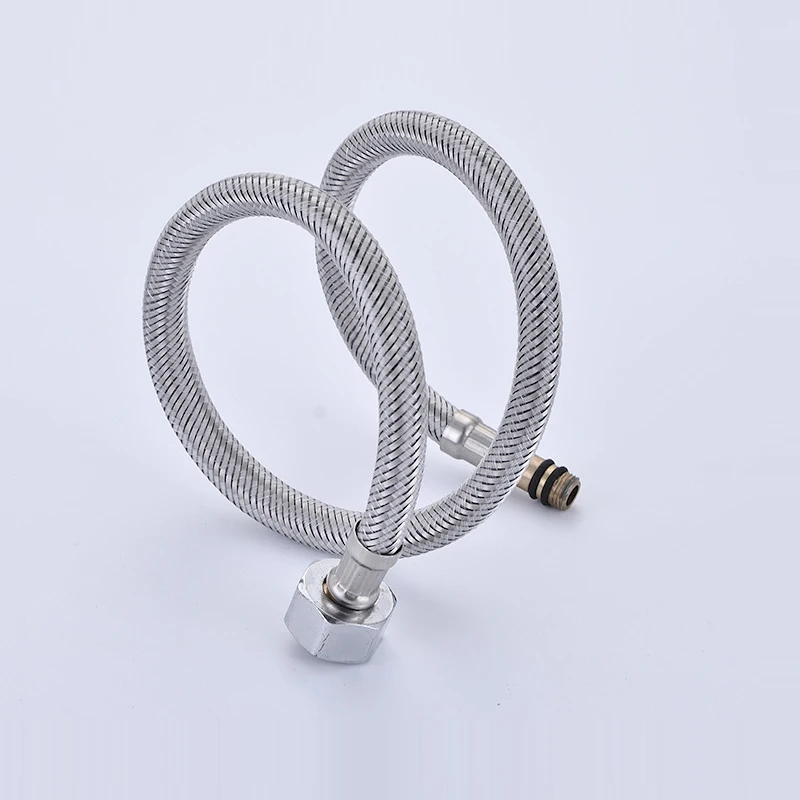 شاي السباكة خراطيم 304 الفولاذ المقاوم للصدأ أنبوب المطبخ صنبور مدخل خرطوم رئيس واحد حوض صنبور وأشار أنبوب