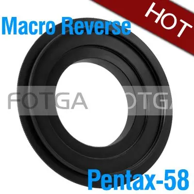 Оптом Fotga 58 мм Макро Обратный адаптер кольцо для Pentax K110d K-M KM K10D K20D K200D K100D корпус