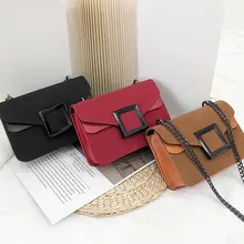 Женская маленькая квадратная сумка в японском и корейском стиле на цепочке, модная сумка на плечо с цепочкой, диагональная посылка