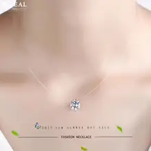 Kiteal серебряные женские короткие цепи для вечерние ювелирные изделия Прозрачный блестящий медальон австрийский кристалл жемчужное ожерелье подарок 925 штамп