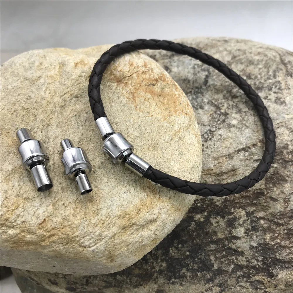 3mm/4mm Hole Stainless Steel Clasp Cylinder Hook For Leather