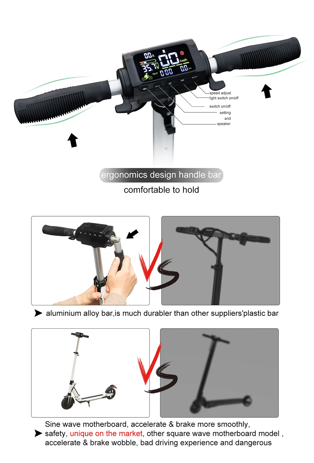 Perfect SUPERTEFF EW4 Pro folding kugoo App electric scooter 8 inch tires LED light e scooter with Bluetooth music 36V 350W 5 Perfect SUPERTEFF EW4 Pro folding kugoo App electric scooter 8 inch tires LED light e scooter with Bluetooth music 36V 350W 5