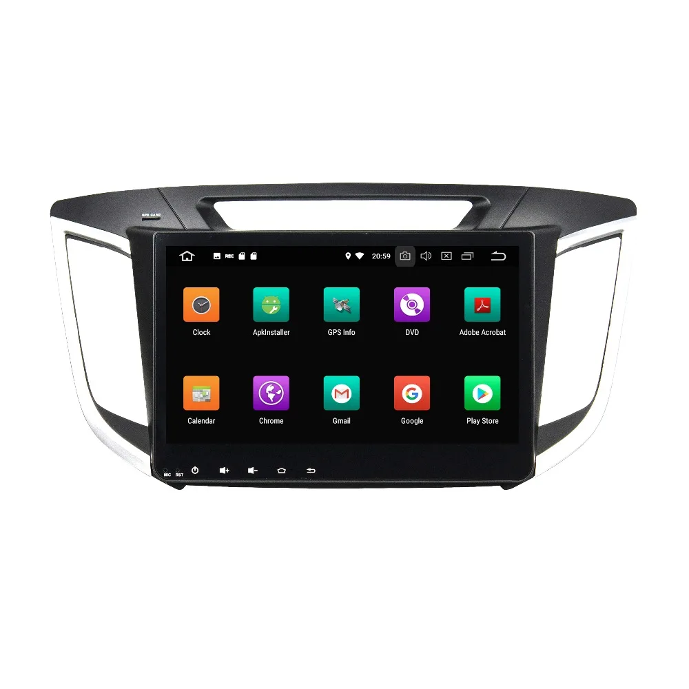 Discount OTOJETA Android 8.0 car DVD octa Core 4GB RAM 32GB rom IPS screen multimedia player for hyundai IX25 creta 2014-2015 head units 2