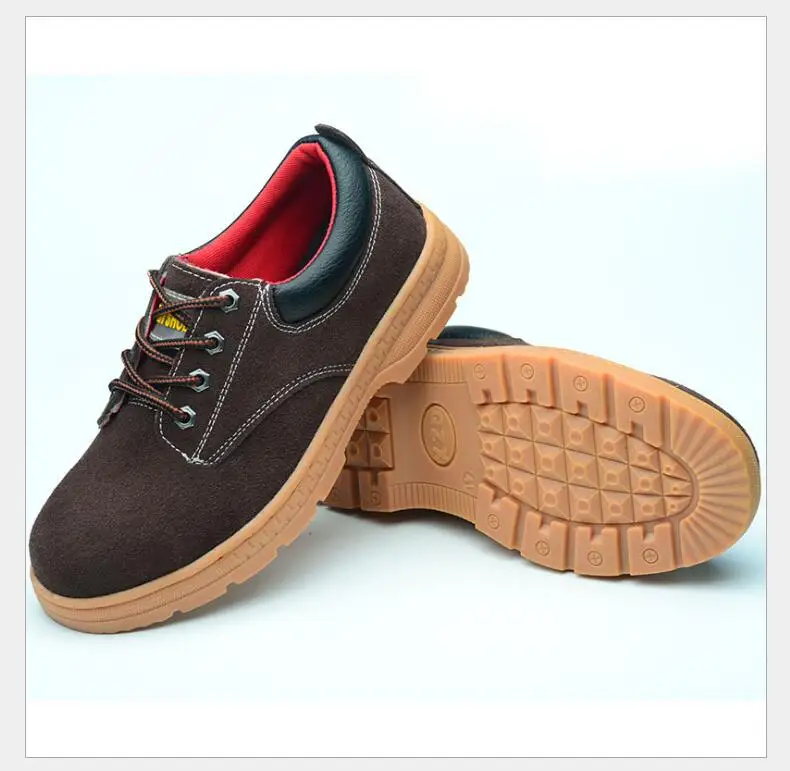 New exhibition Men Steel Toe Safety Work Shoes Breathable men shoe sneakers Anti-piercing anti-slip wearable Protection Footwear