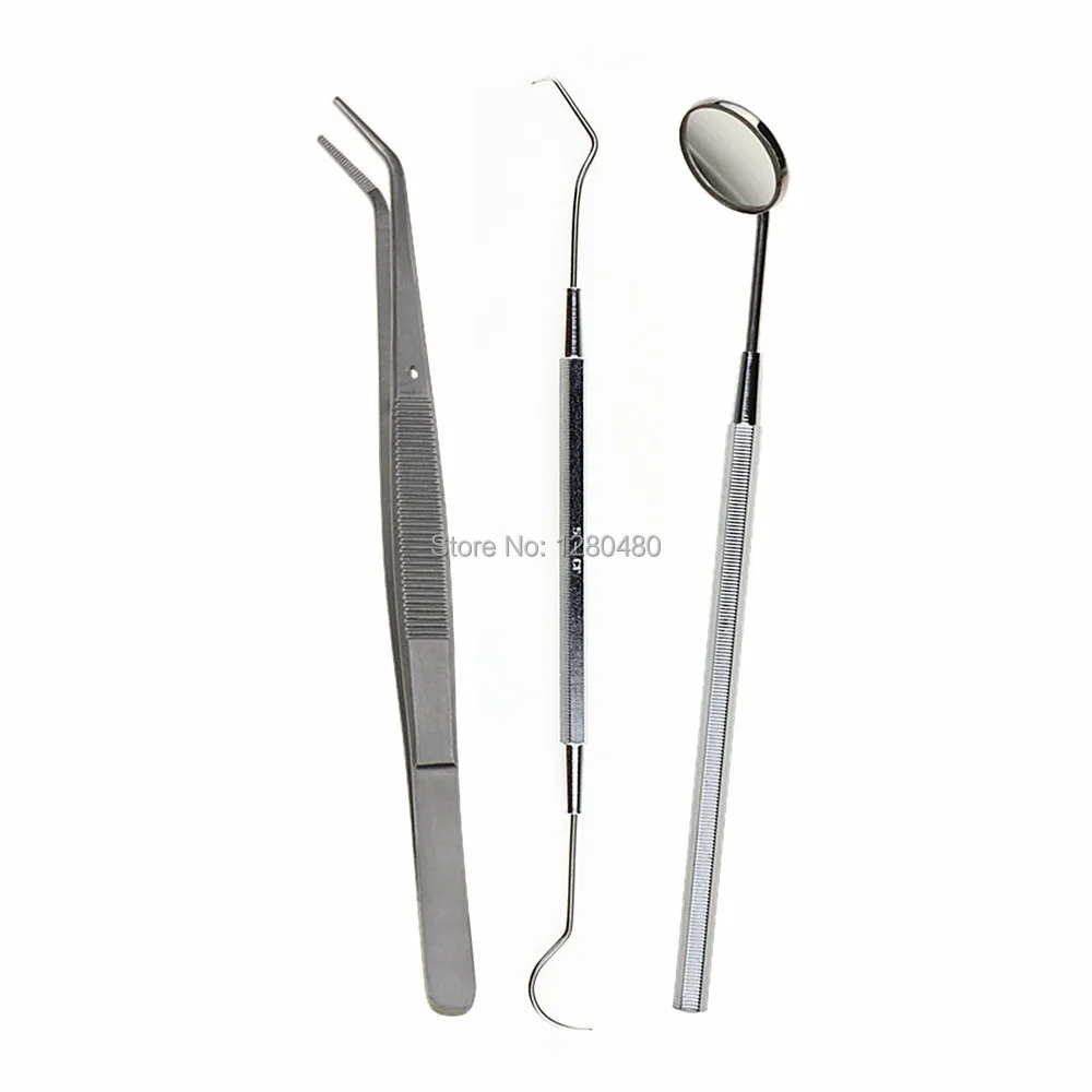 1Set(3Pcs) High Quality Dental Lab Equipments Mouth Mirror Probe
