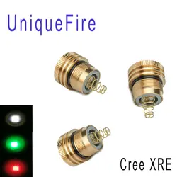 UniqueFire фонарик XRE красный, зеленый, белый свет комплект из 3 предметов 3 режима работать светодиодные лампы падения в модуль для UF-1508 XRE