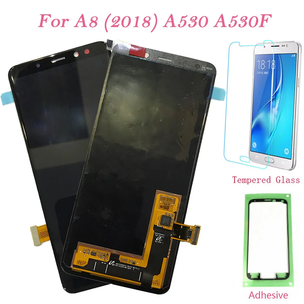 

LCD Screen For Samsung Galaxy A8 (2018) A530F Touch Screen Digitizer LCD Display Frame For Samsung Galaxy A530 A530F/DS Original