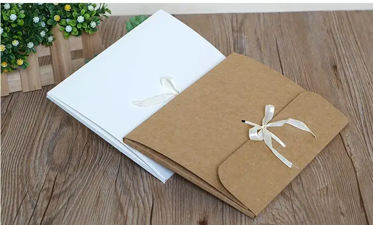 24*18*0.7cm Large Scarf packaging Box Envelope Gift Silk Packaging Bag with Ribbon postcard photo Package paper box | Дом и сад