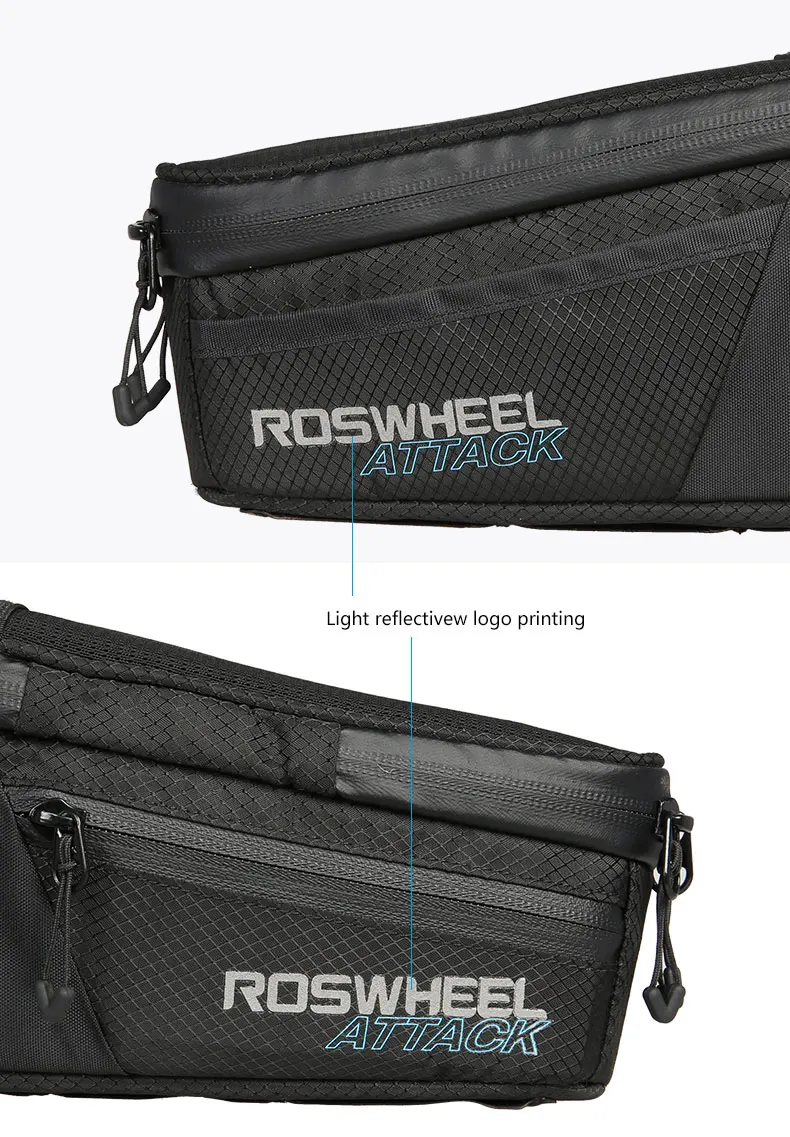 Discount ROSWHEEL Bicycle Top Frame Bag Tube Pouch Pannier Cycling Carryings Pocket MTB Road Bike Cycle Parts Basket 121370 3 Discount ROSWHEEL Bicycle Top Frame Bag Tube Pouch Pannier Cycling Carryings Pocket MTB Road Bike Cycle Parts Basket 121370 3