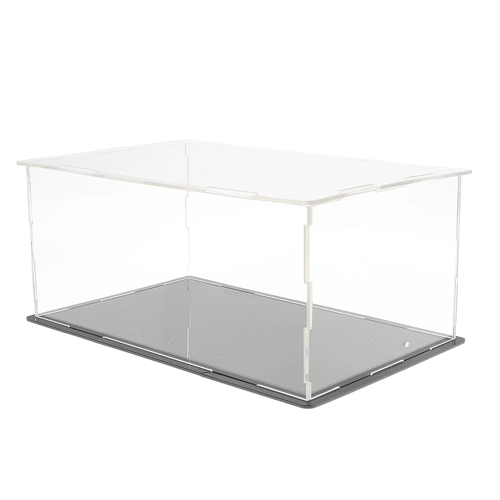 Clear Acrylic Display Box Case Model Figure Display Dustproof for Dustproof and Stackable Protection for Collection Model