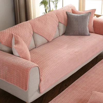 Новое поступление плюшевые диванных чехлов для гостиной диван декоративный домашний текстиль защитный чехол для мебели, для дивана Обёрточная бумага Нескользящая диванных чехлов - Цвет: 6