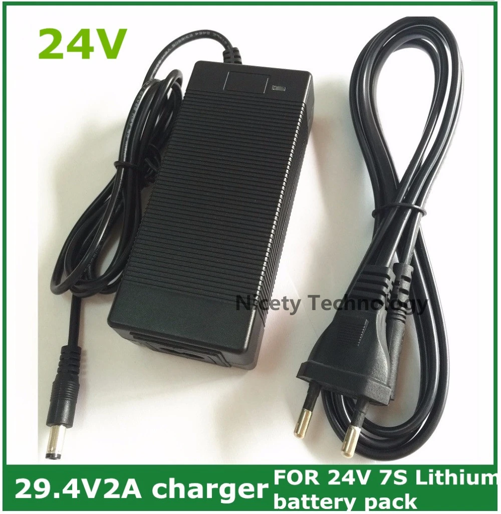 24V Li ion Charger Output 29.4V2A for 25.2V 25.9V 29.4V 7 Series Li ion  Lithium Battery Pack 29.4V Recharger 24V E bike Charger|29.4v  charger|e-bike chargercharger for - AliExpress