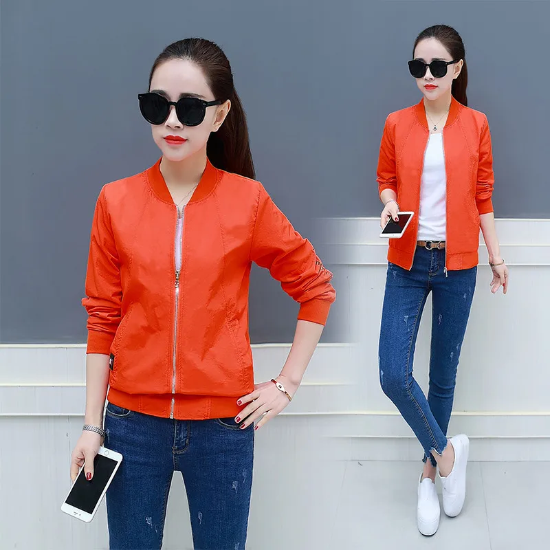 

New Autumn Clothing Women All-Match Sweatshirt Outerwear Baseball Uniform Jacket Female Preppy Style College Bomber Jacket