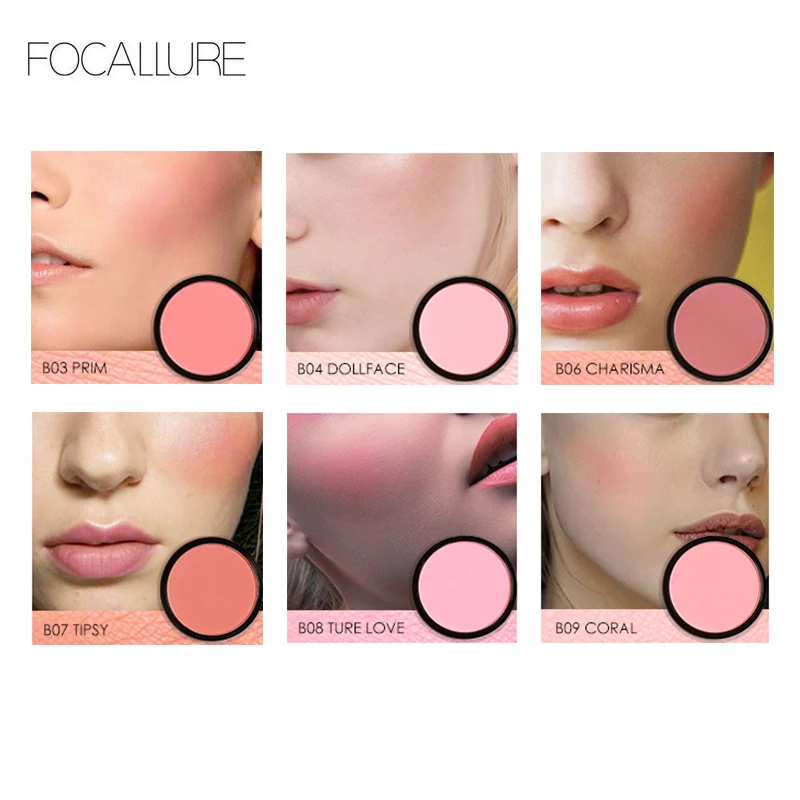 FOCALLURE Blush Palette Nude Colors 