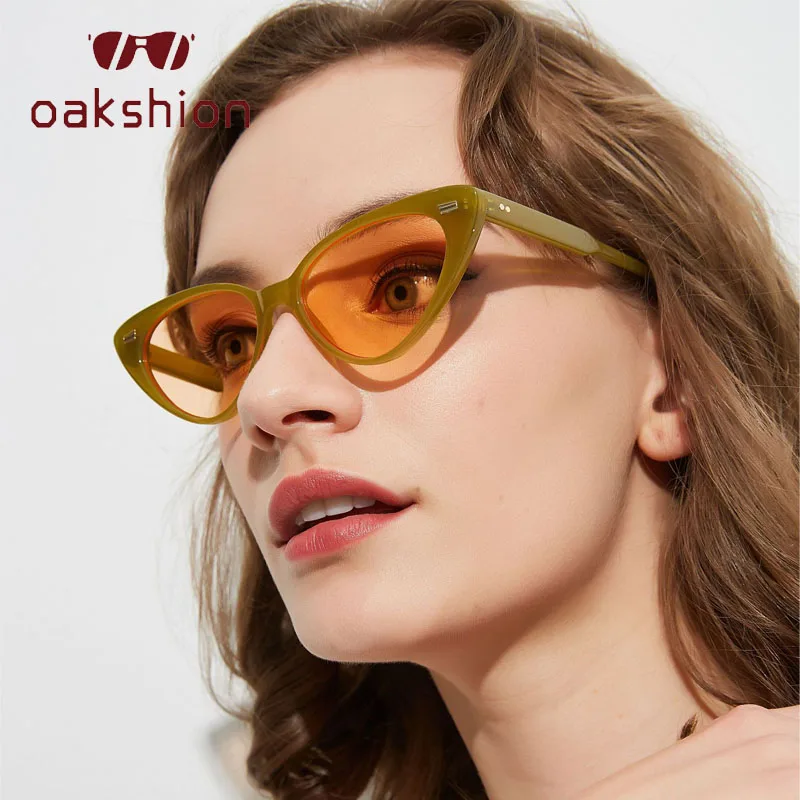 Fashion Cute Sexy Ladies Cat Eye Sunglasses Women Vintage Brand Rivet Small Sun Glasses Female Oculos de sol UV400