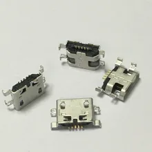 10pcs/lot Micro USB 5pin B Type Female Socket Connector Plain Mouth For Mobile Phone Charging