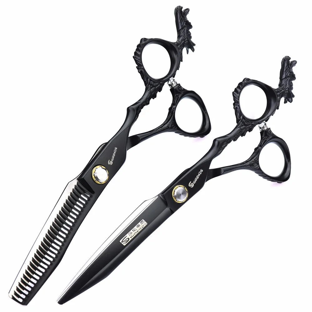 

6 inch dragon Professional hairdressing cutting scissors for barber makas Japanese steel high quality hair scissors berber makas