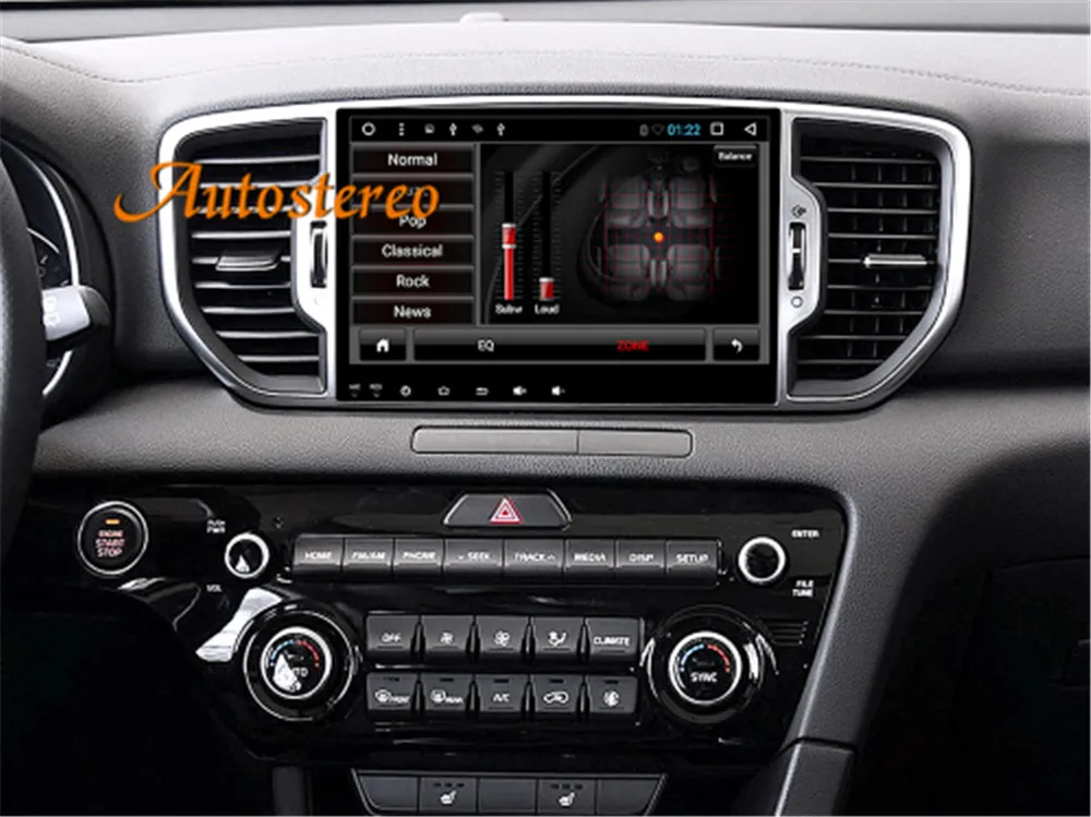 Excellent Android 9 Octa Core car NO dvd player for KIA sportage 2016+ KX5 gps navigation 1 din radio tape recorder stereo head unit pad 1