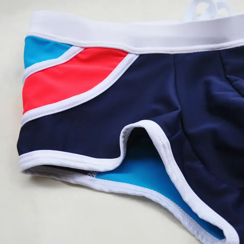 men's swim boxer sexy swimming trunks men's low rise mosaic swim Stripe Shorts Suit men men Swimsuit men underwear swim trunks swim shorts men swimsuit