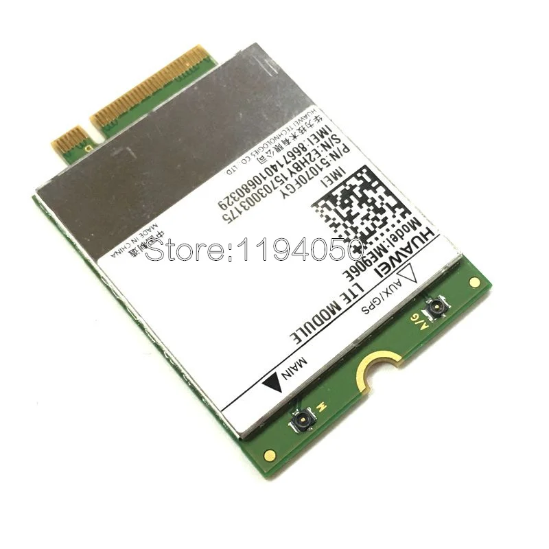 Дешево HUAWEI ME906e + 2 шт. IPX4 NGFF M.2 ТВ антенны 100% оригинал FDD LTE 4G модули WCDMA GSM Surpport font b gps b font модуль доступен