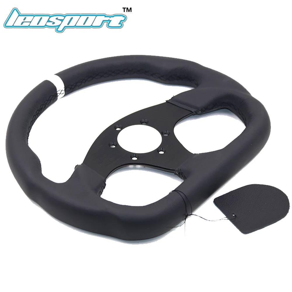 Thulikal 安い Leosport 13 330 ミリメートル レーシングステアリングホイール本当 に革黒ラインステアリングホイール フラットレーシングステアリングホイール オンライン 価格 Thulikal 安い Leosport 13 330 ミリメートル レーシングステアリングホイール本当 に革黒ラインステアリングホイール フラットレーシングステアリングホイール オンライン 価格