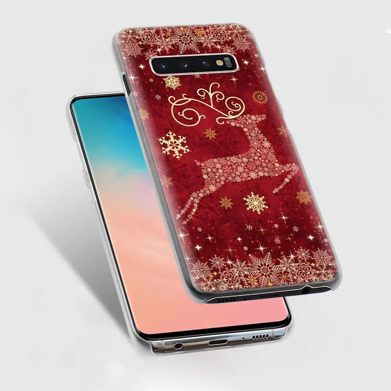 С Рождеством год чехол для телефона s для samsung Galaxy S10e S10 S8 S9 Plus M10 M20 M30 A50 S6 S7 Edge жесткий чехол