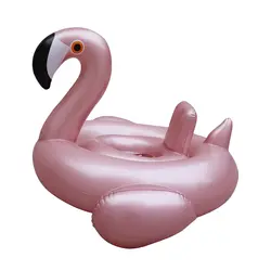 Надувной фламинго Лебедь гигантский бассейн игрушки для купания для детей розовое золото Фламинго плавание кольцо круглый матрас пляжные