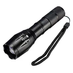 SKYWOLFEYE светодиодный фонарик Перезаряжаемые 8000 Люмен T6 3,6-4,2 V Алюминий сплав черный фонарик факел Портативный для наружного