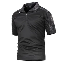 Мужская Уличная тренировочная походная дышащая Военный Тактический Камуфляж Униформа футболка Летняя быстросохнущая футболка с коротким рукавом топы