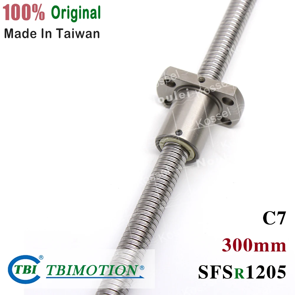 

TBI SFS 1205 Ballscrew C7 with 12mm ballscrew Ball Nut for CNC kit set SFS1205 300mm