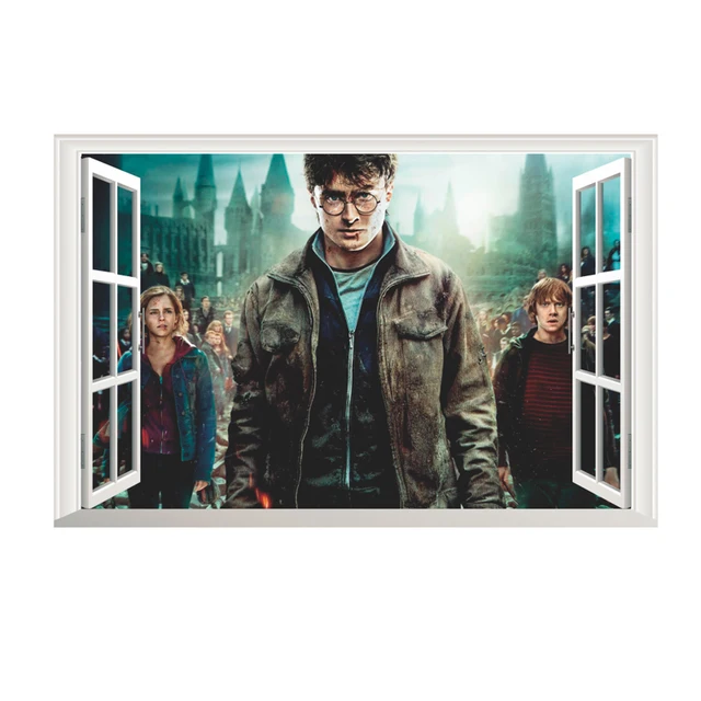 Buy 3d Effect Magic Harry Potter Window Wall Stickers