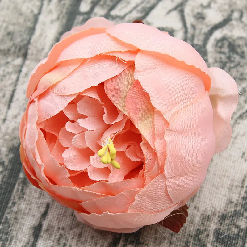 5Pcs large DIY Peony head petals 9cm Artificial silk european flowers