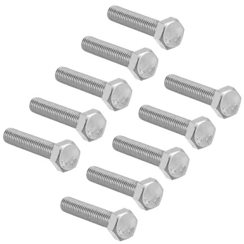 

Uxcell 10Pcs Hex Screw Bolts Metric M8x40/45/50mm 304 Stainless Steel Hexagonal Head Screw Bolt For Ship Assembly Silver