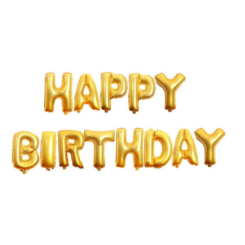 FELIZ cumpleaños письмо воздушный шар из фольги Испания Happy birthday Алфавит шар День рождения украшения детей Baby Shower шарики - Цвет: gold