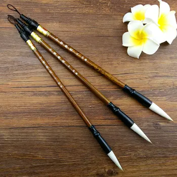 

3pcs/lot Calligraphy Brushe Pen Weasel hair Writing Brush Chinese Painting Brush Large Regular small writing set
