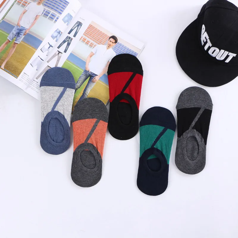 5pairs/lot 2017 New Cotton Men Slipper socks Summer High Quality