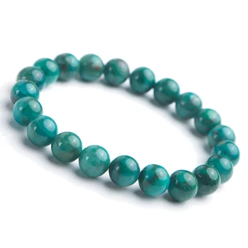 

Genuine Natural Green Malachite Bracelet For Women Lady Stretch Reiki 9mm Round Bead Bracelets Crystal Bracelet
